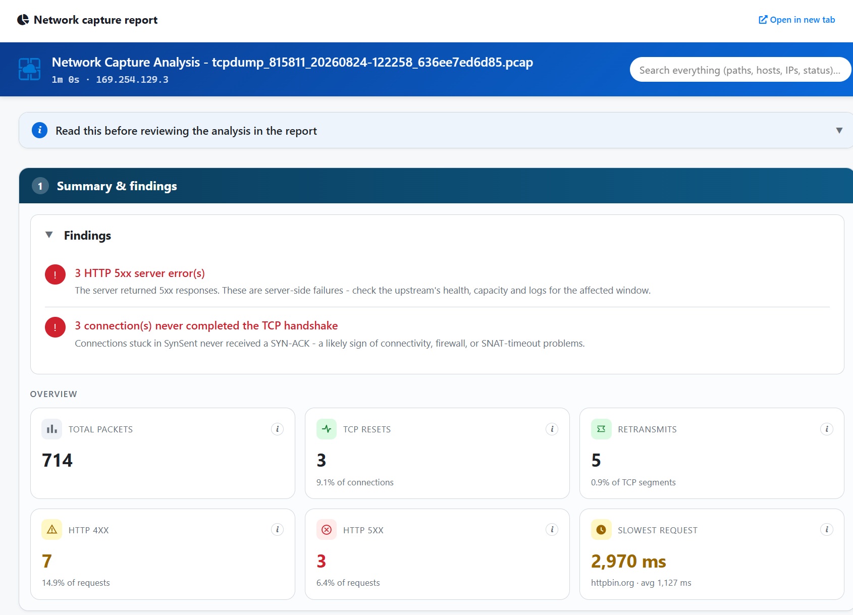network-capture-summary